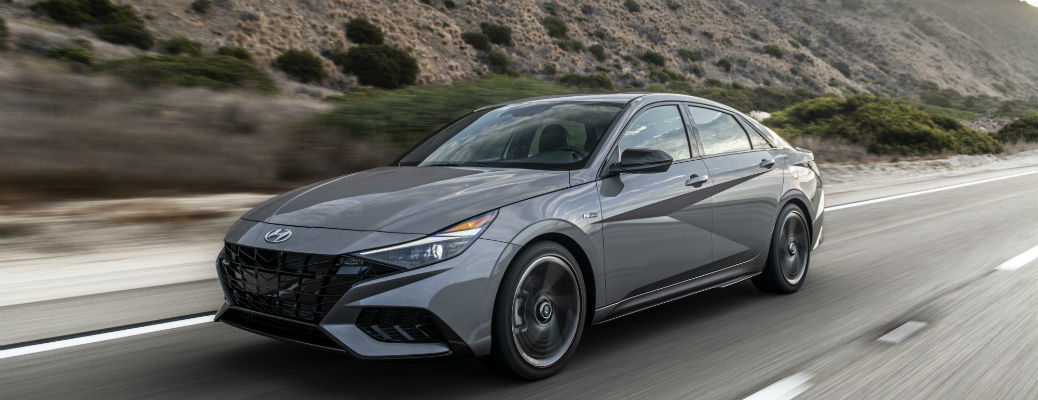 Gray 2021 Hyundai Elantra N Line