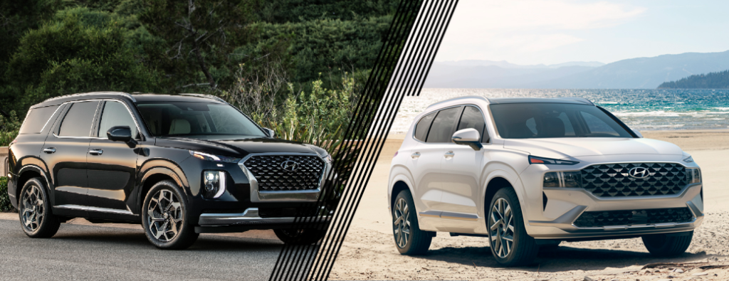2021 Hyundai Palisade vs 2021 Hyundai Santa Fe