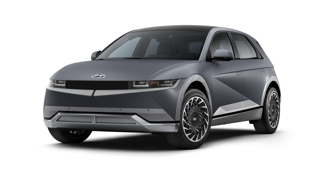 Cosmic Steel 2022 Hyundai IONIQ 5 on White Background