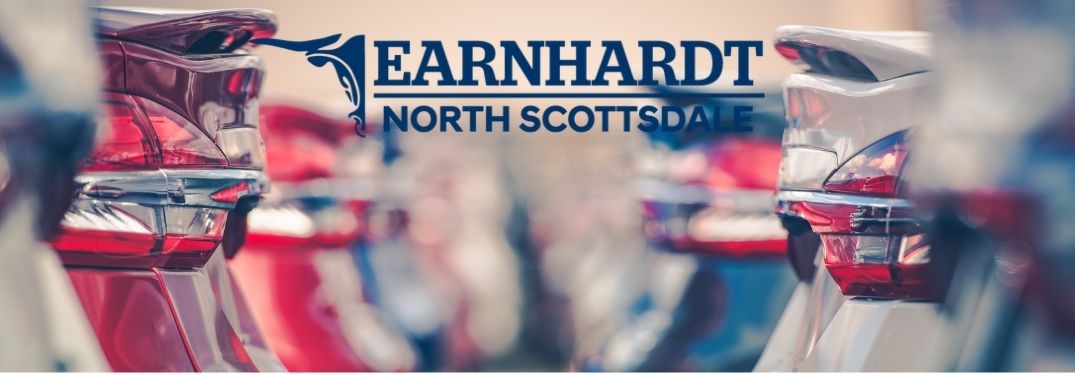 Two Rows of Cars with Earnhardt Hyundai of North Scottsdale Logo