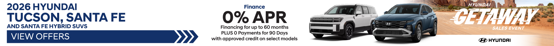 2026 Hyundai Tucson and Santa Fe