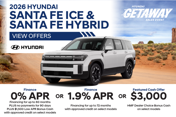 2026 Hyundai Santa Fe ICE and Santa Fe Hybrid 