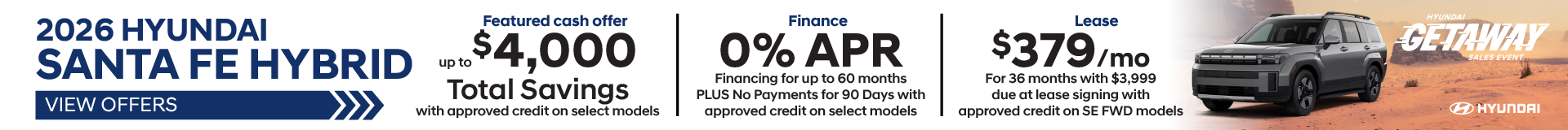 2026 Hyundai Santa Fe Hybrid