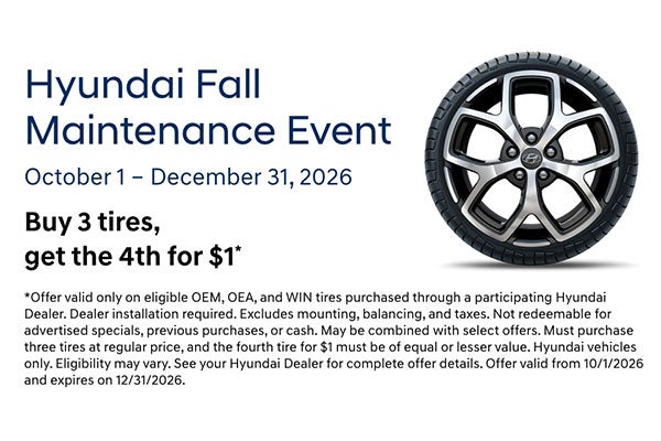 Buy 3 tires, get the 4th for $1