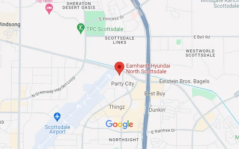 Earnhardt Hyundai North Scottsdale in Scottsdale AZ map